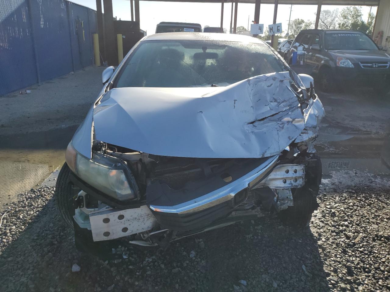 2012 Honda Civic VIN 2HGFB2F59CH317098 Copart auction photo, front end damage thumbnail 5