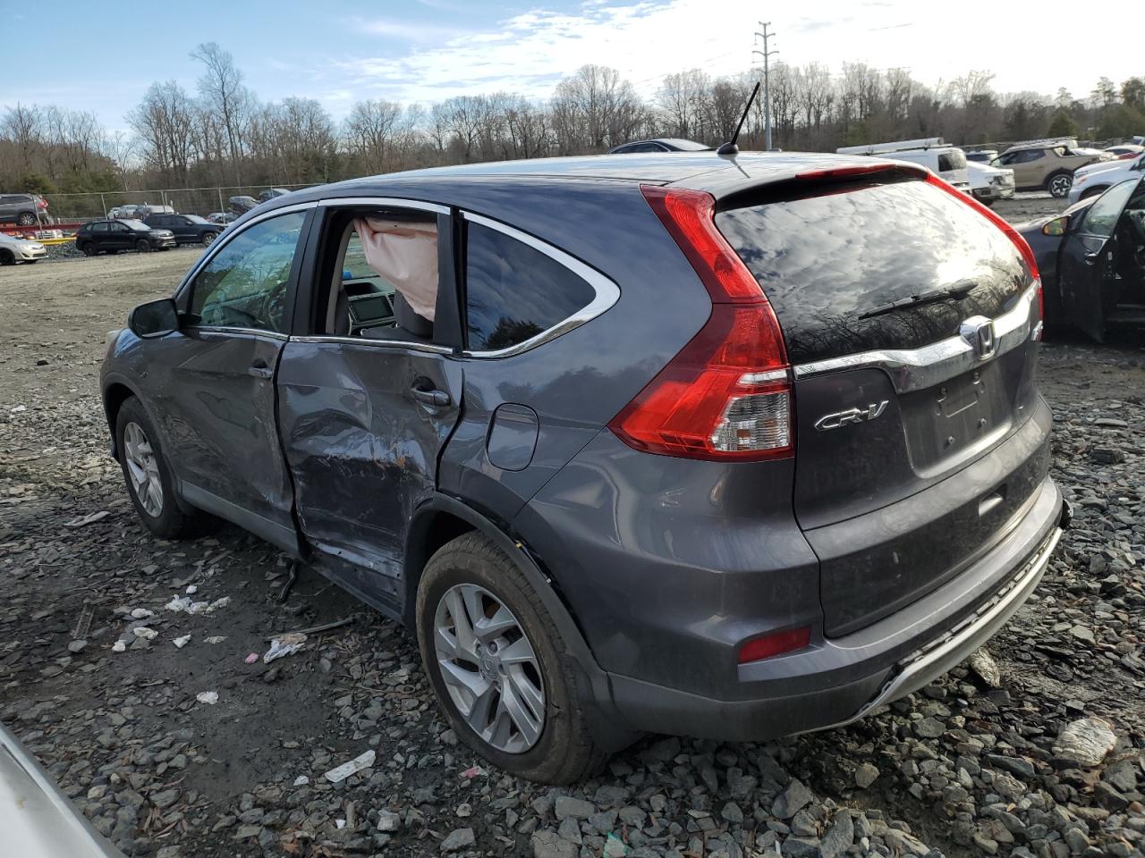 2016 Honda CR-V VIN 2HKRM4H59GH636724 Copart auction photo, side / mechanical damage thumbnail 2