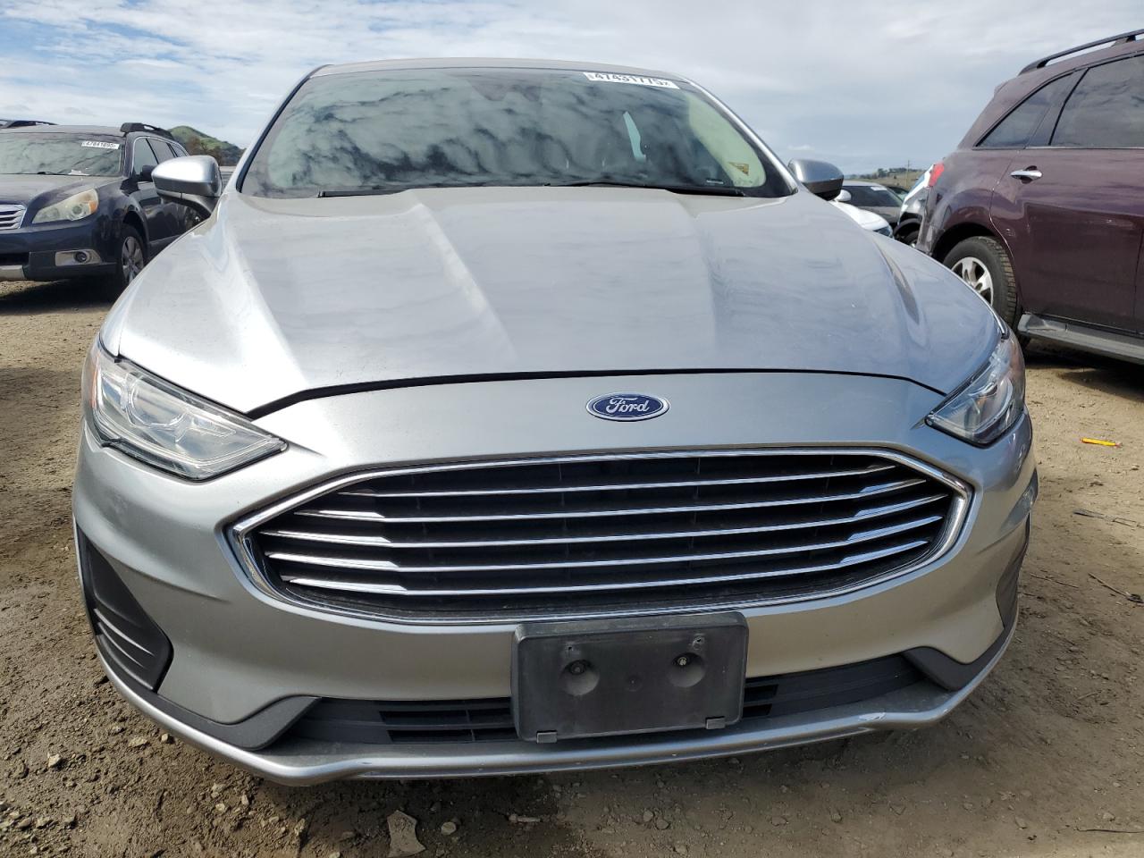 2020 Ford Fusion VIN 3FA6P0LU6LR190045 Copart auction photo, rear end damage thumbnail 5