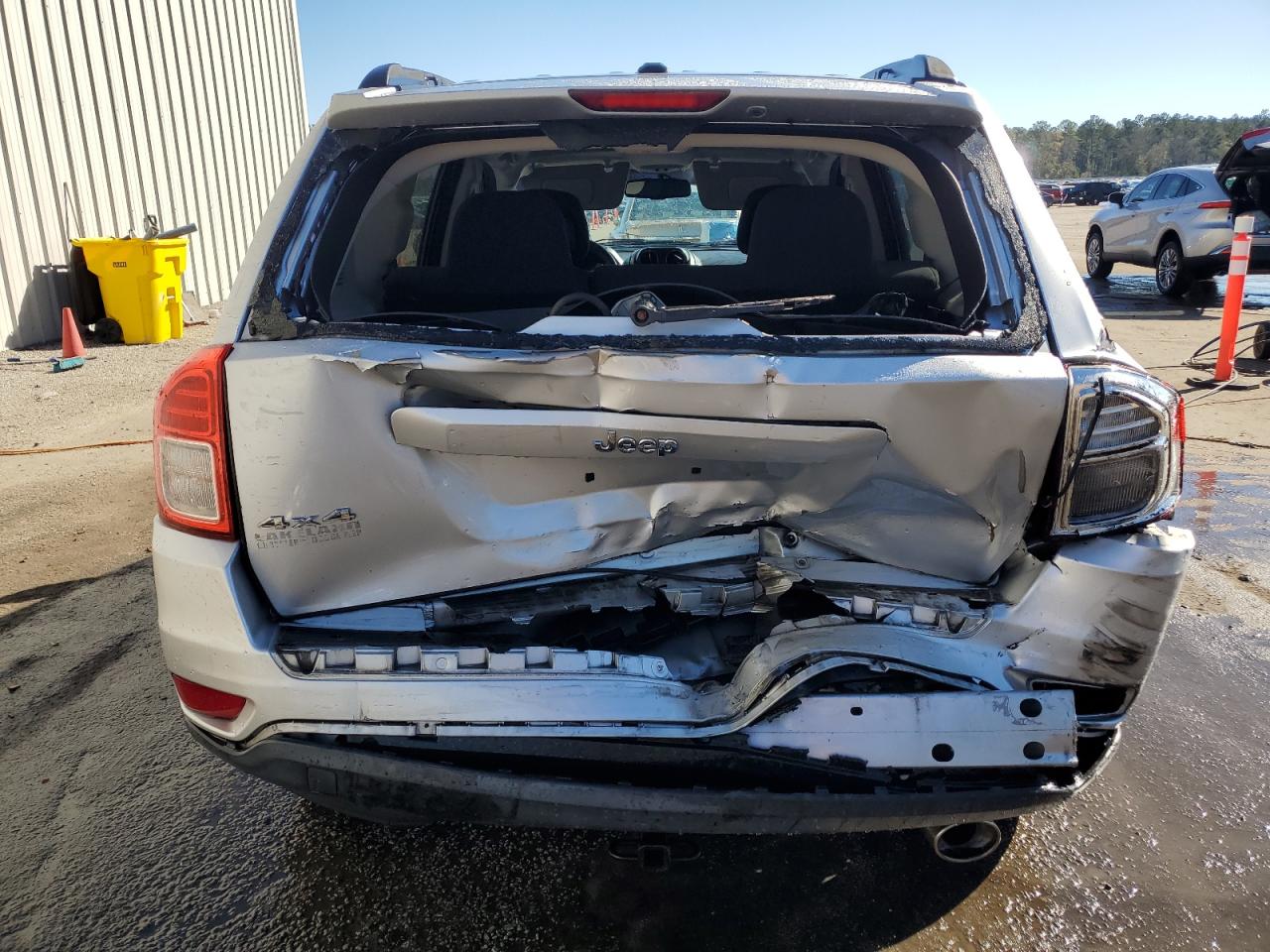 2012 Jeep Compass VIN 1C4NJDBB9CD587823 Copart auction photo, rear end / front end damage thumbnail 6