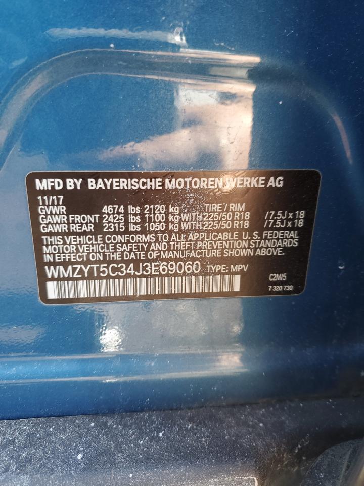2018 MINI Cooper VIN WMZYT5C34J3E69060 Copart auction photo, front end damage thumbnail 13