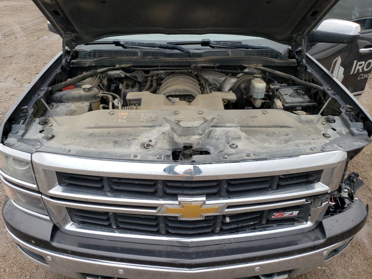 2014 Chevrolet Silverado VIN 3GCUKSEC7EG415409 Copart auction photo, front end / side damage thumbnail 11