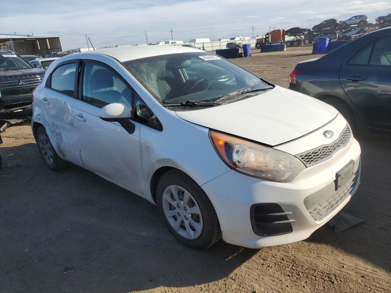 2016 KIA Rio VIN KNADM5A3XG6583760 Copart auction photo, side damage thumbnail 4