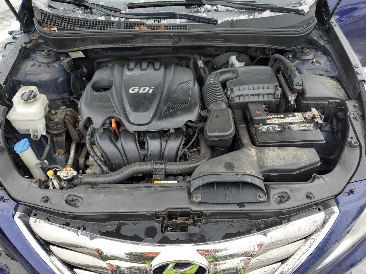 2013 Hyundai Sonata VIN 5NPEC4AC0DH733865 Copart auction photo, front end / undercarriage damage thumbnail 11