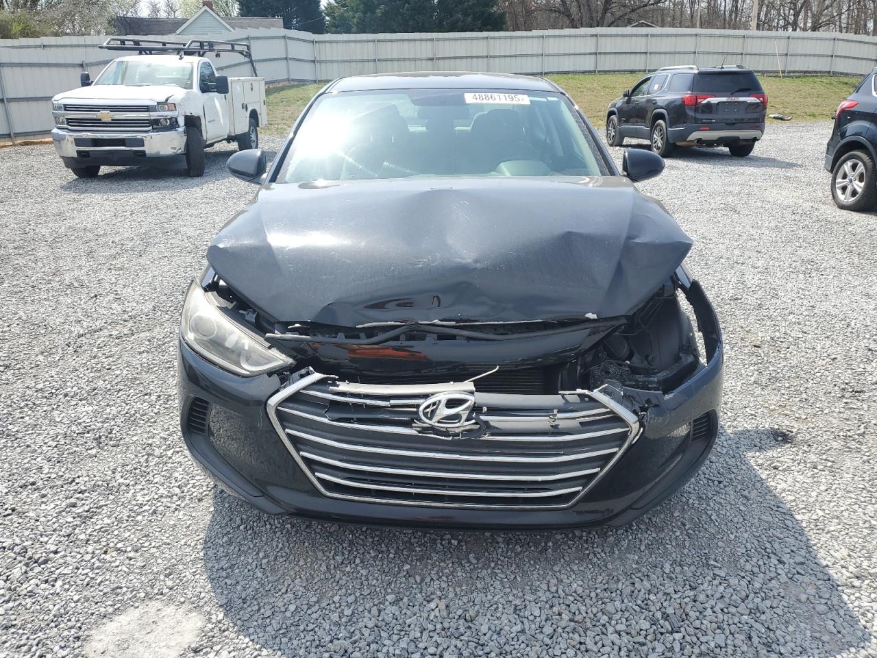 2018 Hyundai Elantra VIN 5NPD84LF6JH320252 Copart auction photo, front end / frame damage damage thumbnail 5