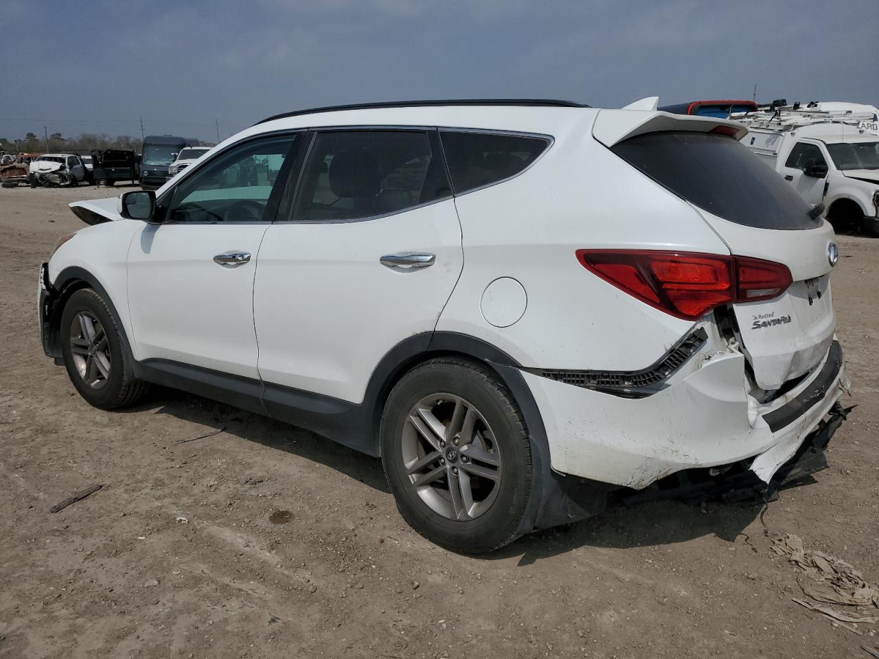 2018 Hyundai Santa Fe VIN 5NMZU3LB9JH058328 Copart auction photo, front end / rear end damage thumbnail 2