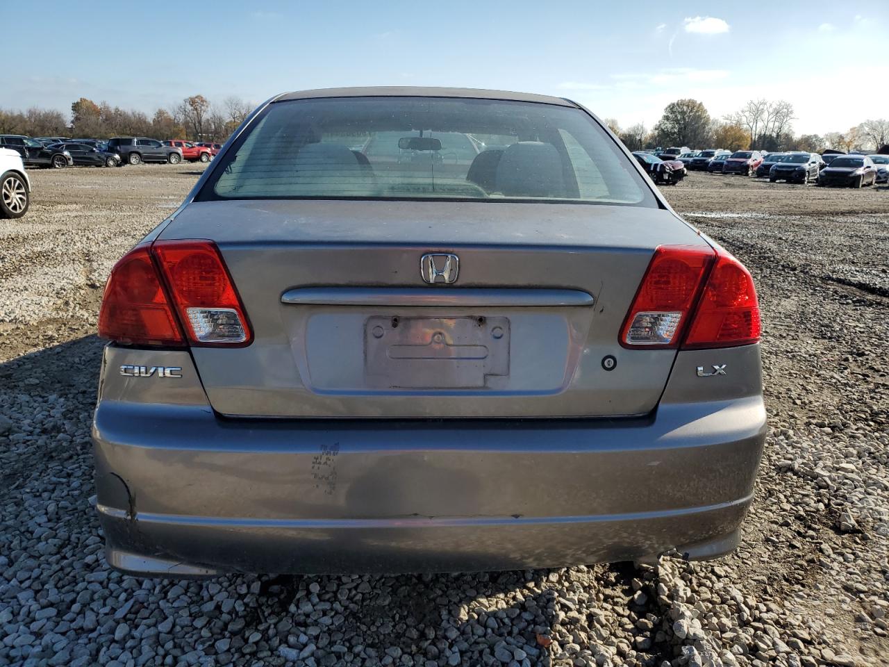 2004 Honda Civic VIN 2HGES15524H583006 Copart auction photo, rear end damage thumbnail 6