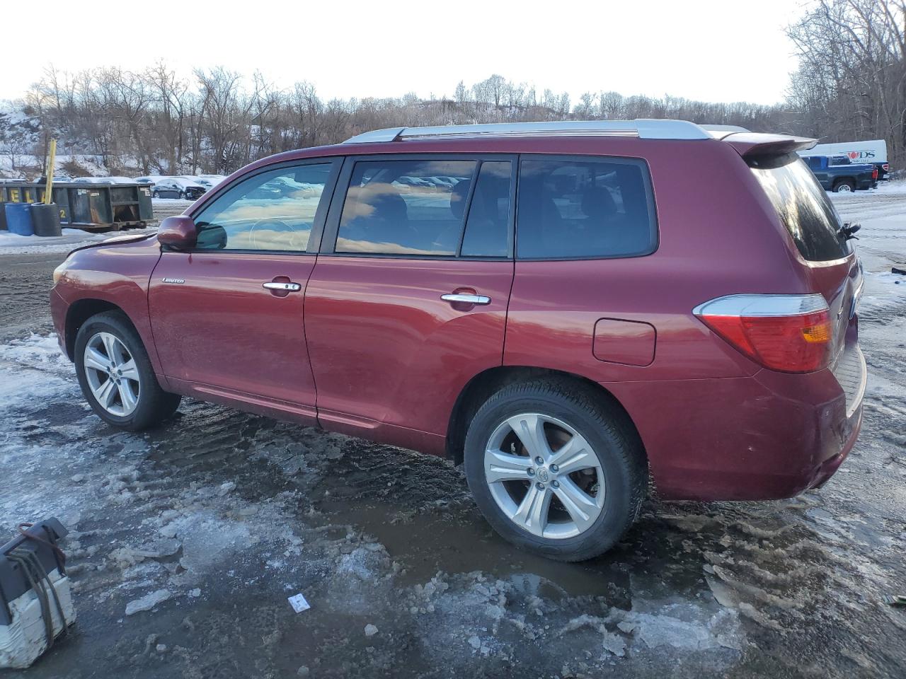 2008 Toyota Highlander VIN JTEES42A482102068 Copart auction photo, front end / side damage thumbnail 2