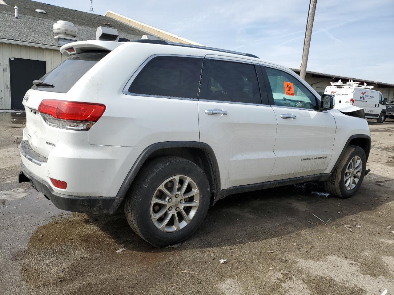 2014 Jeep Grand Cherokee VIN 1C4RJFBG3EC155195 Copart auction photo, front end / rear end damage thumbnail 3