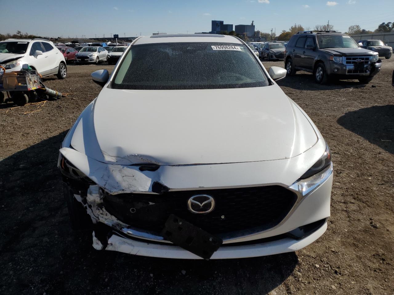 2019 Mazda 3 VIN JM1BPACM2K1101336 Copart auction photo, front end damage thumbnail 5