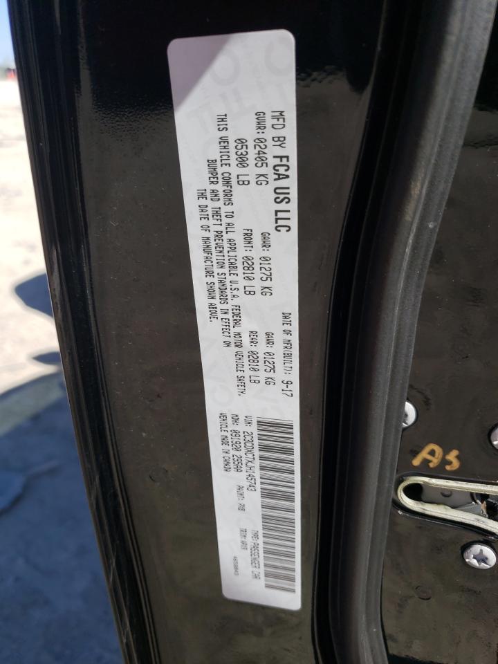 2018 Dodge Charger VIN 2C3CDXCTXJH145743 Copart auction photo, front end / mechanical damage thumbnail 14