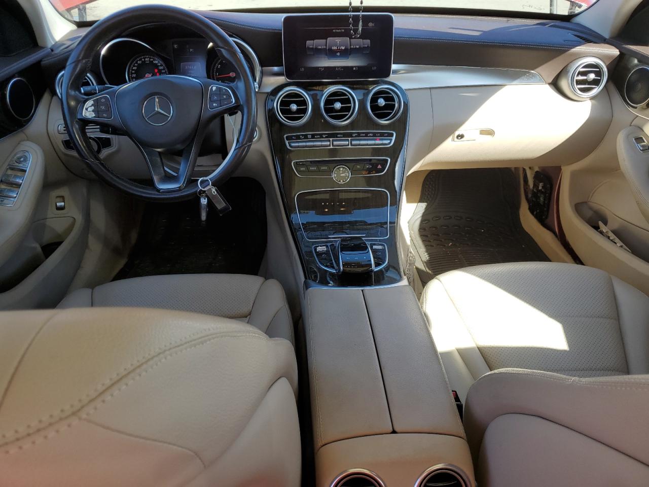 2016 Mercedes-Benz C-klasse VIN 55SWF4KB6GU157685 Copart auction photo, all over damage thumbnail 8