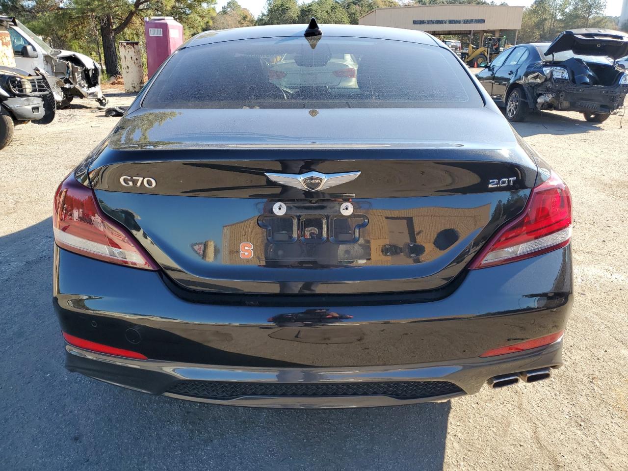 2019 Genesis G70 VIN KMTG44LAXKU030439 Copart auction photo, side damage thumbnail 6
