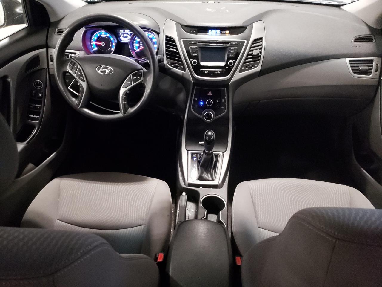 2015 Hyundai Elantra VIN KMHDH4AE1FU433240 Copart auction photo, side / rear end damage thumbnail 8