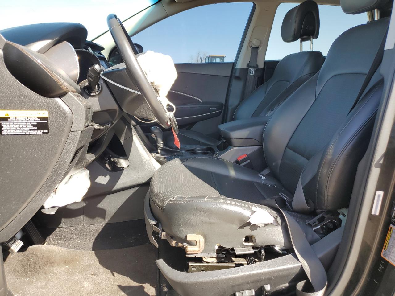 2015 Hyundai Santa Fe VIN 5XYZW4LA3FG249736 Copart auction photo, front end / side damage thumbnail 7