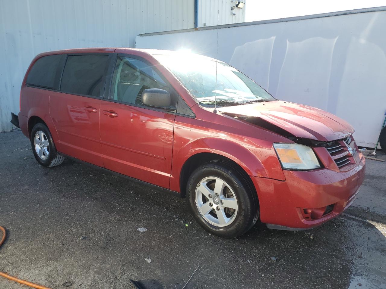 2010 Dodge Caravan VIN 2D4RN4DE4AR127303 Copart auction photo, front end damage thumbnail 4