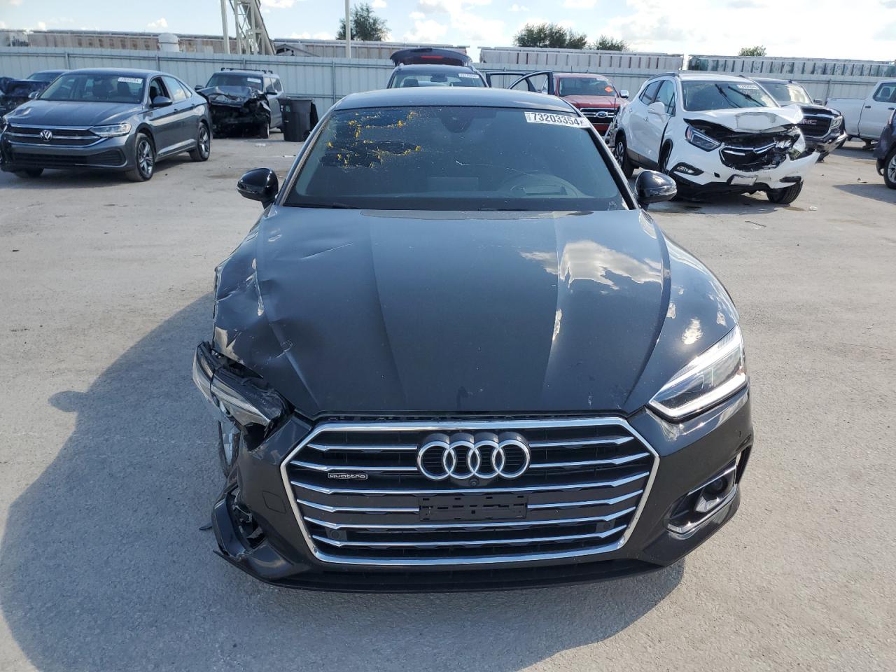 2019 Audi A5 VIN WAUCNCF51KA076890 Copart auction photo, front end damage thumbnail 5