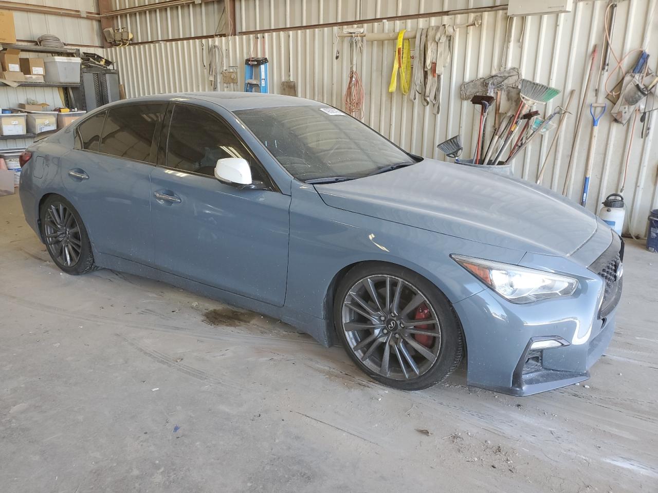 2021 Infiniti Q50 VIN JN1FV7DR8MM881044 Copart auction photo, vandalism / minor dent/scratches damage thumbnail 4