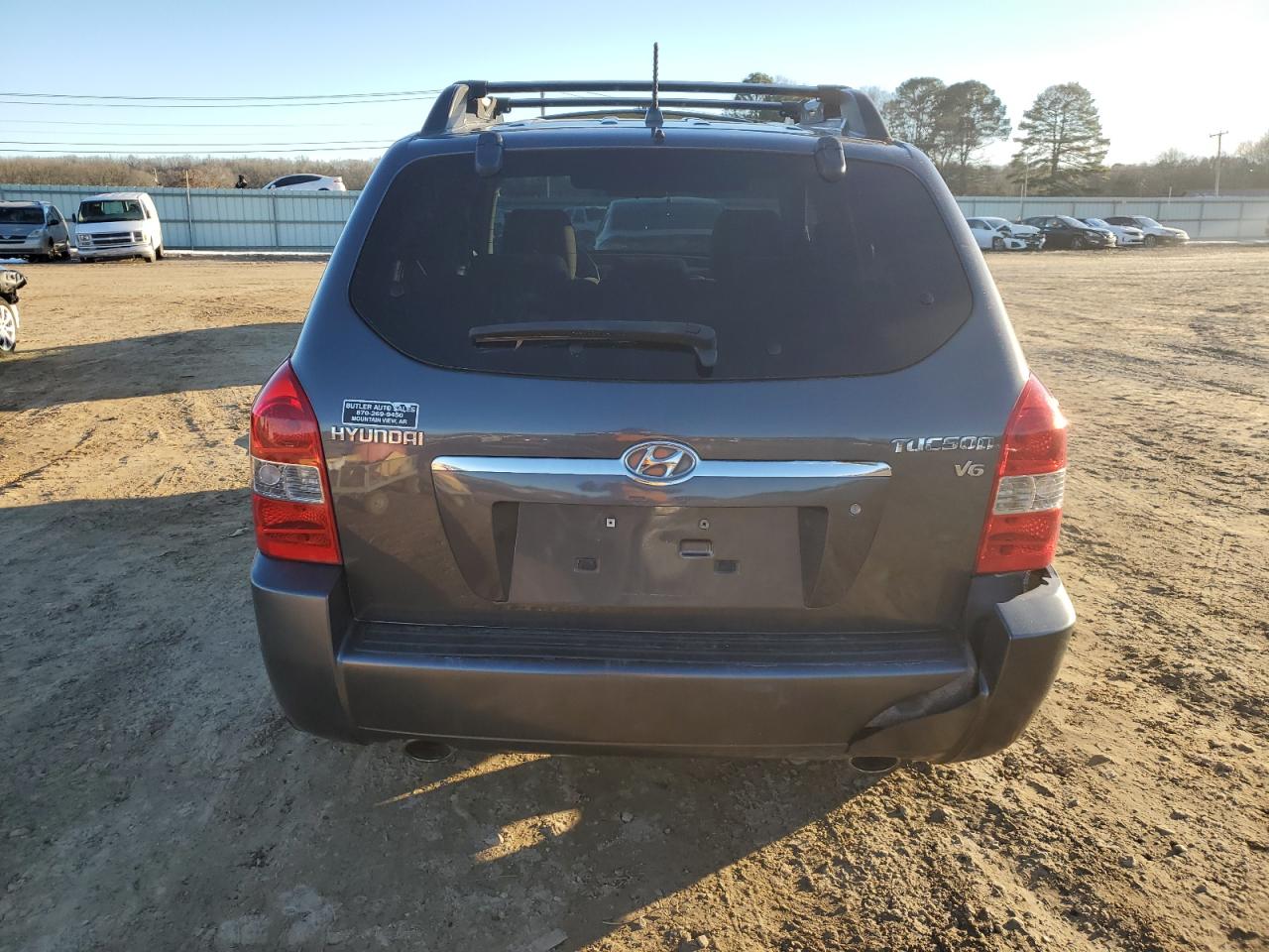 2007 Hyundai Tucson VIN KM8JN12D87U637793 Copart auction photo, rear end damage thumbnail 6
