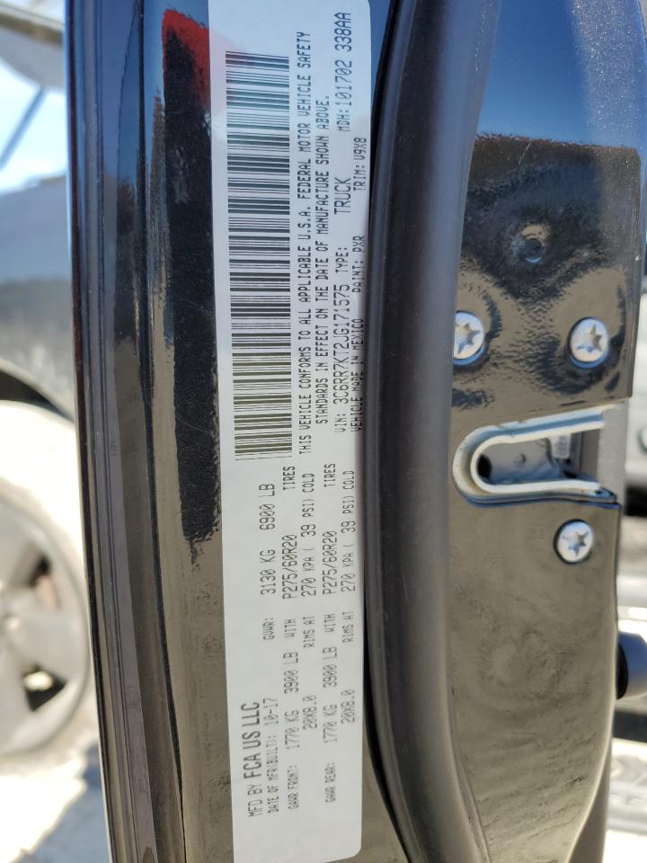 2018 RAM 1500 VIN 3C6RR7KT2JG171575 Copart auction photo, front end / minor dent/scratches damage thumbnail 12