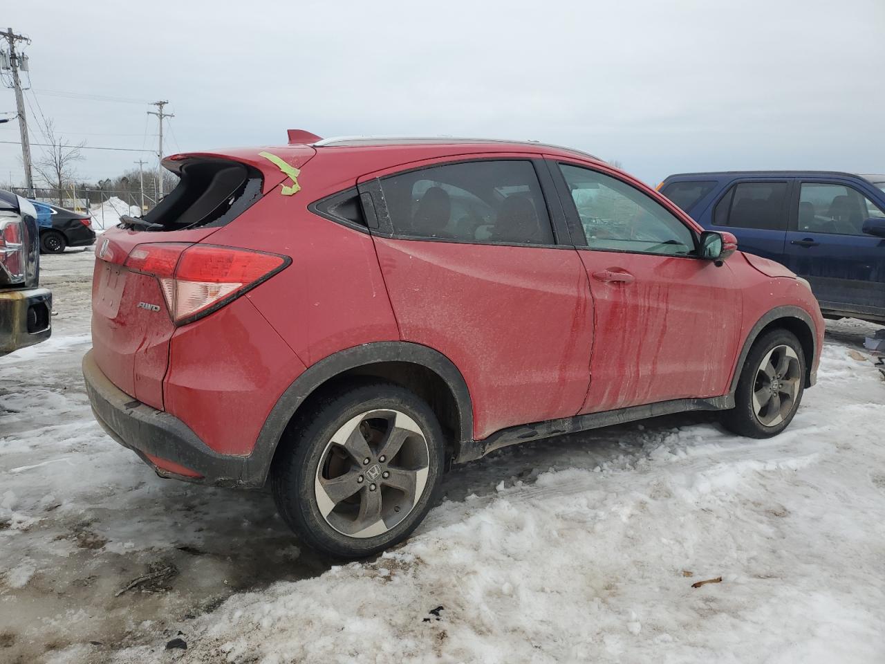 2018 Honda HR-V VIN 3CZRU6H75JM700556 Copart auction photo, rear end damage thumbnail 3