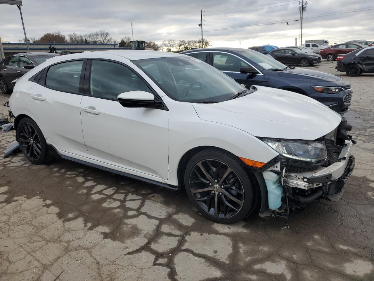2021 Honda Civic VIN SHHFK7H42MU207838 Copart auction photo, side / rear end damage thumbnail 4