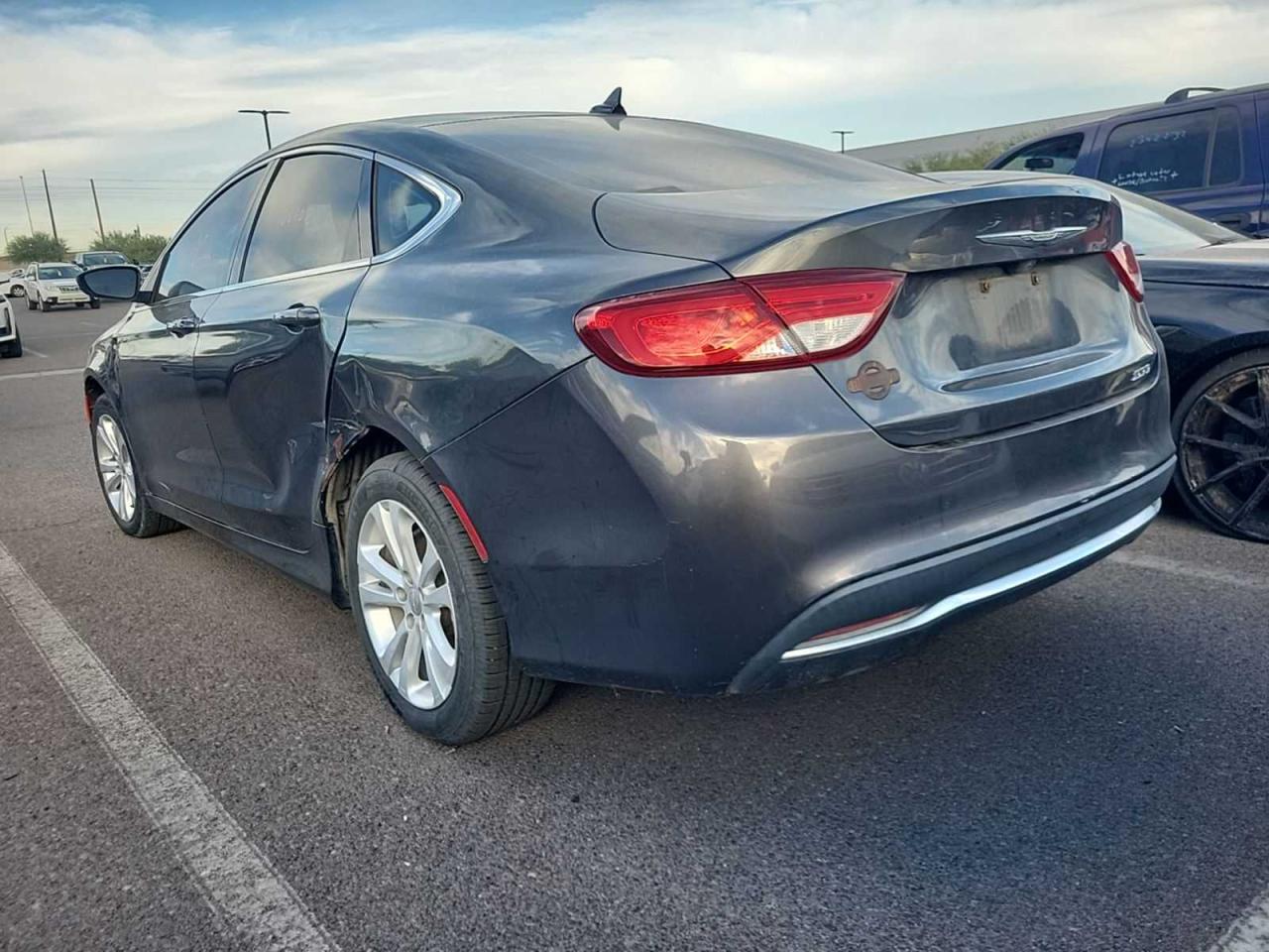 2015 Chrysler 200 VIN 1C3CCCAB7FN614338 Copart auction photo, side / minor dent/scratches damage thumbnail 3