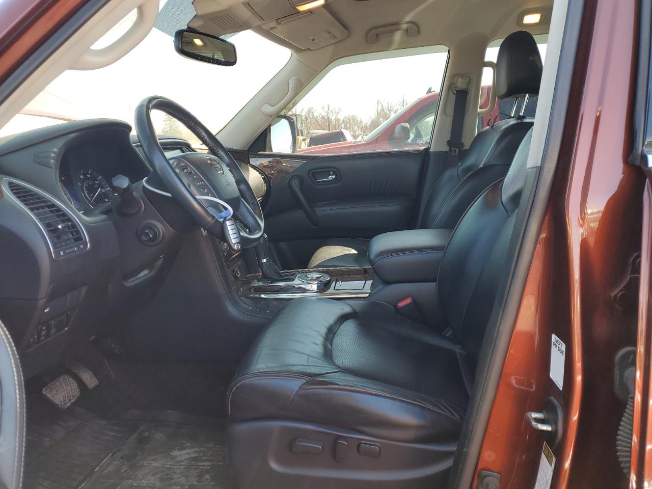 2018 Nissan Armada VIN JN8AY2NDXJ9052130 Copart auction photo, front end / undercarriage damage thumbnail 7