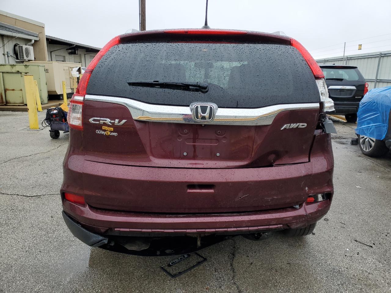 2015 Honda CR-V VIN 2HKRM4H76FH655490 Copart auction photo, rear end damage thumbnail 6