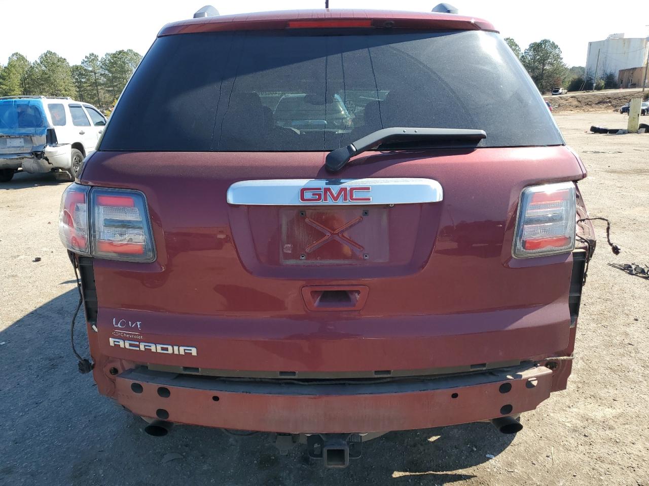 2015 GMC Acadia VIN 1GKKRTKD8FJ379899 Copart auction photo, rear end / front end damage thumbnail 6