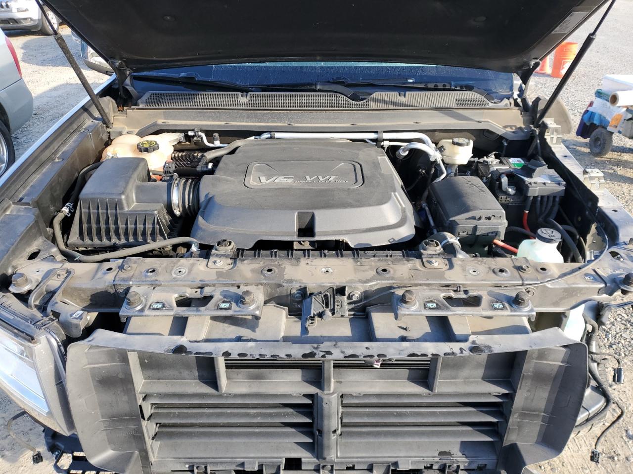 2016 GMC Canyon VIN 1GTG6DE32G1356607 Copart auction photo, front end / side damage thumbnail 11