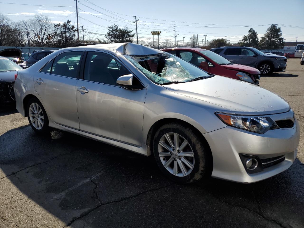 2013 Toyota Camry VIN 4T1BF1FK4DU256660 Copart auction photo, all over damage thumbnail 4