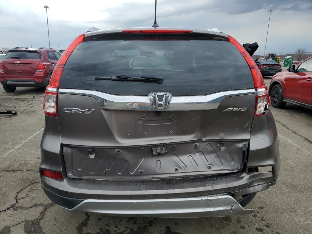 2015 Honda CR-V VIN 5J6RM4H74FL042404 Copart auction photo, rear end / front end damage thumbnail 6