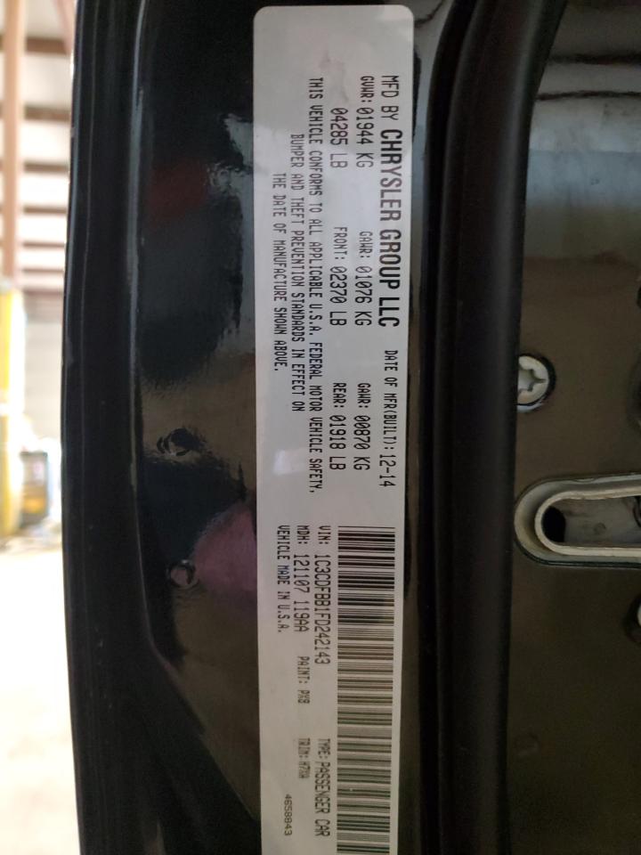 2015 Dodge Dart VIN 1C3CDFBB1FD242143 Copart auction photo, front end / side damage thumbnail 13