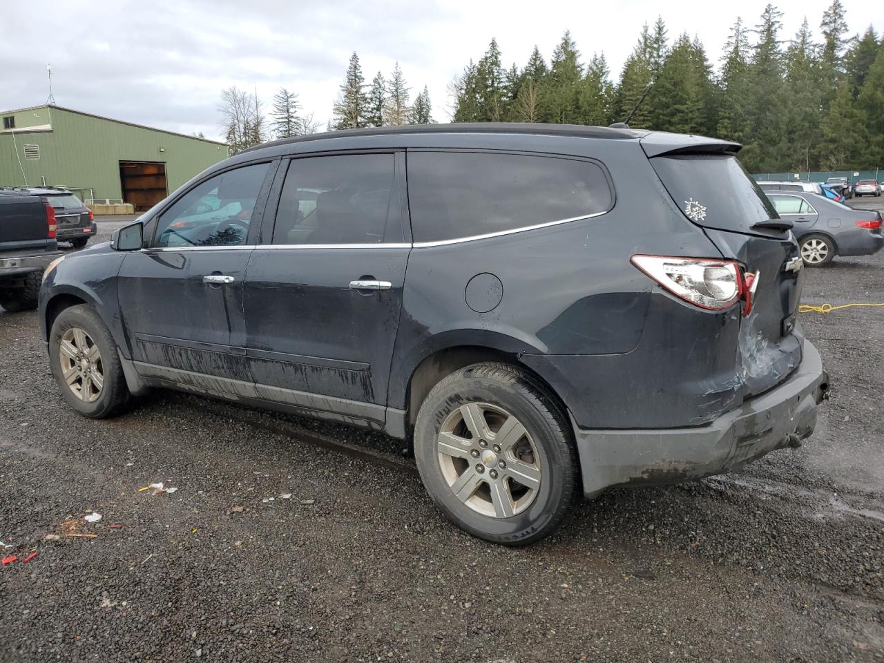 2012 Chevrolet Traverse VIN 1GNKRJED5CJ102335 Copart auction photo, rear end damage thumbnail 2
