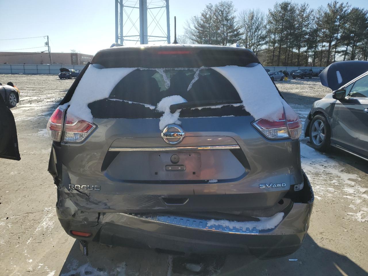 2016 Nissan Rogue VIN KNMAT2MV3GP649743 Copart auction photo, front end / rear end damage thumbnail 6
