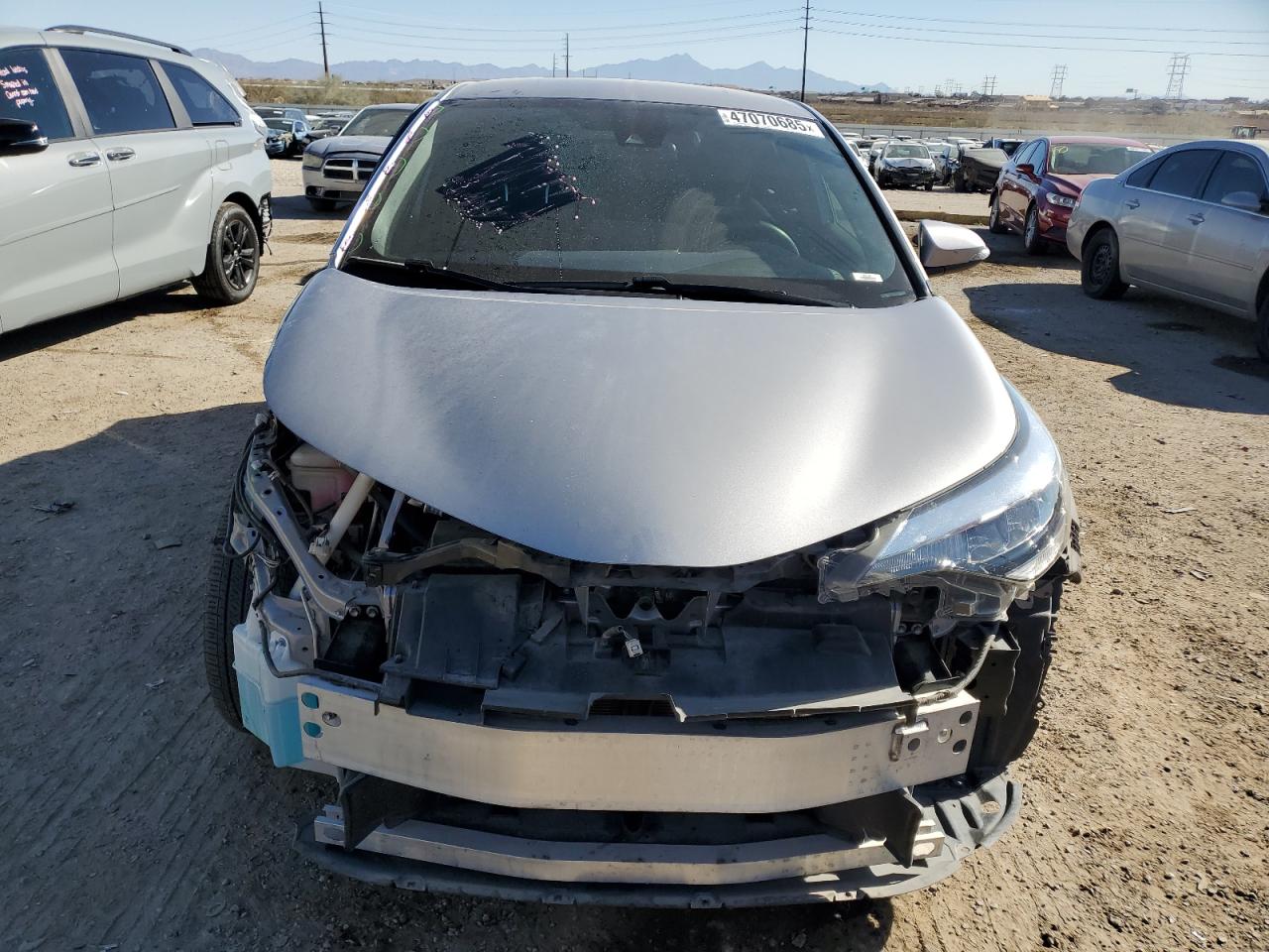 2020 Toyota C-HR VIN JTNKHMBX7L1063321 Copart auction photo, front end / side damage thumbnail 5