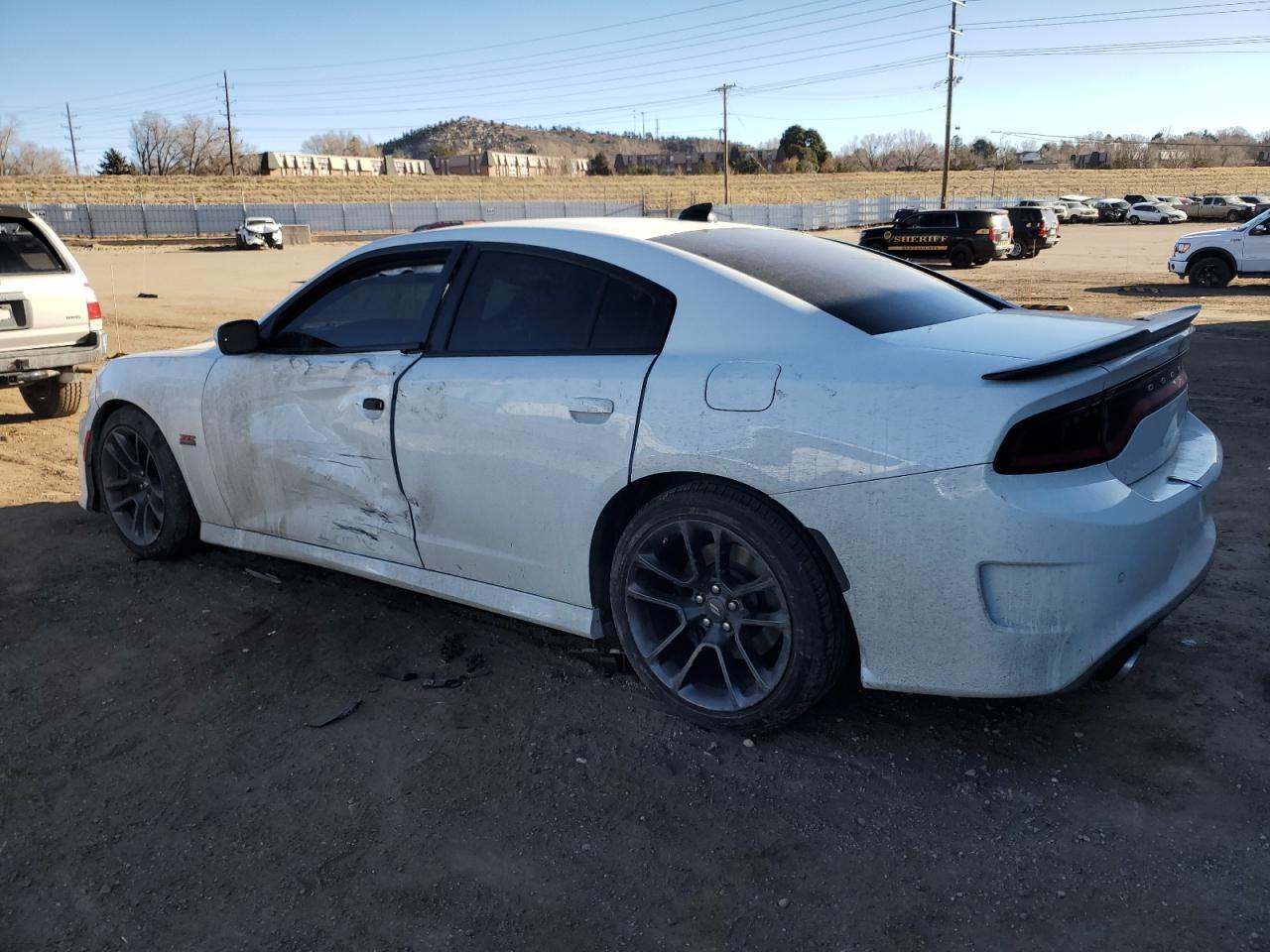 2021 Dodge Charger VIN 2C3CDXGJXMH650548 Copart auction photo, front end / side damage thumbnail 2