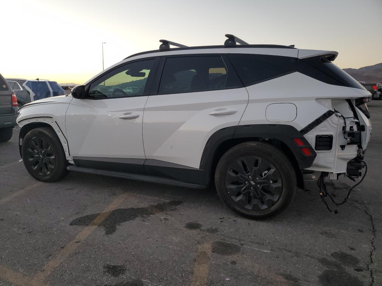 2024 Hyundai Tucson VIN KM8JF3DE9RU301412 Copart auction photo, front end / rear end damage thumbnail 2