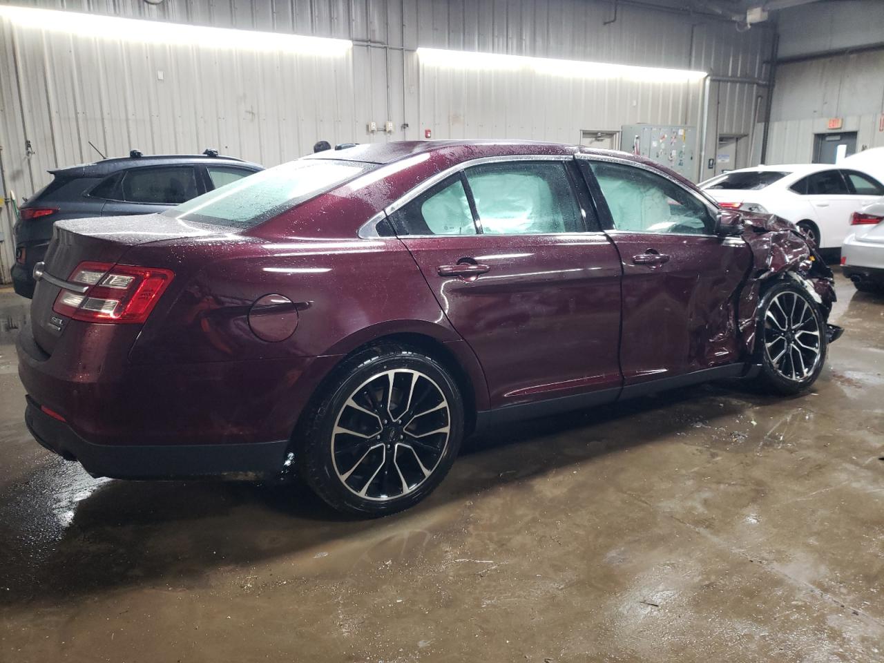 2018 Ford Taurus VIN 1FAHP2E80JG100901 Copart auction photo, front end / side damage thumbnail 3