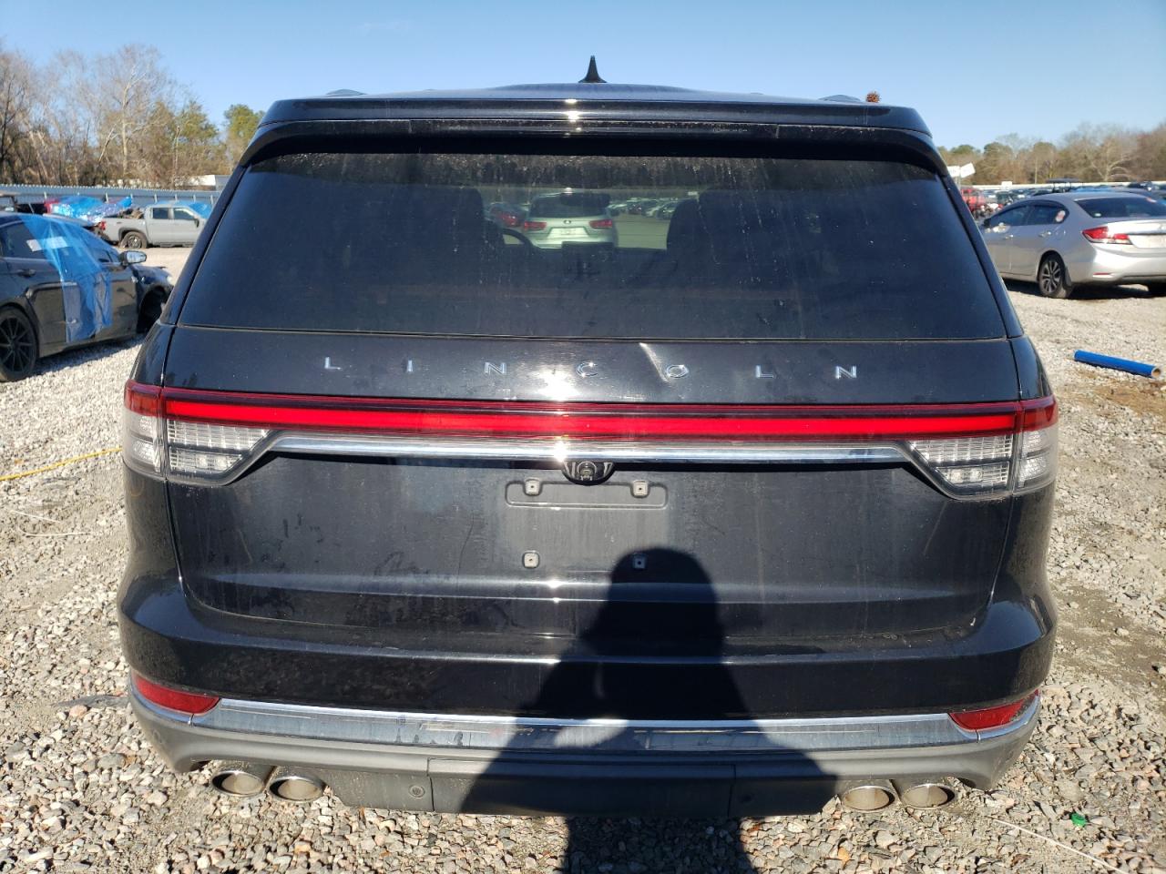 2020 Lincoln Aviator VIN 5LM5J7XCXLGL23861 Copart auction photo, side / front end damage thumbnail 6