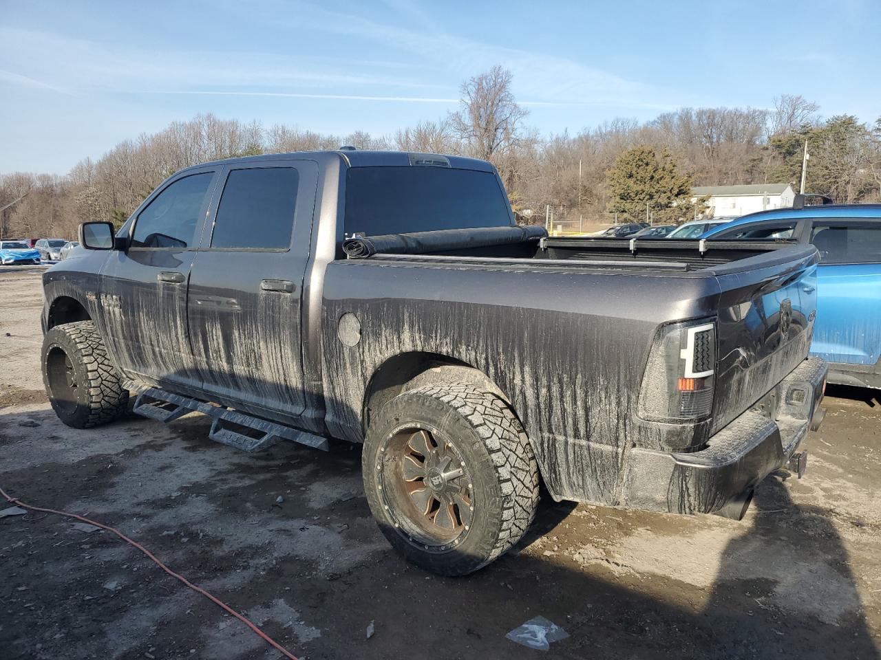 2014 RAM 1500 VIN 1C6RR7KT3ES447390 Copart auction photo, side damage thumbnail 2
