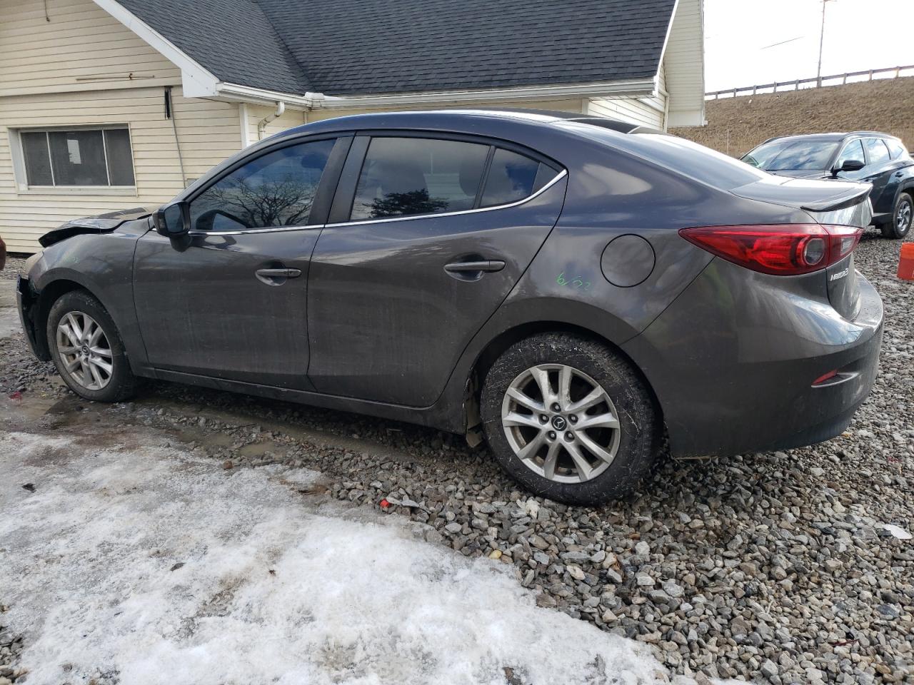 2014 Mazda 3 VIN JM1BM1V71E1173651 Copart auction photo, front end / side damage thumbnail 2