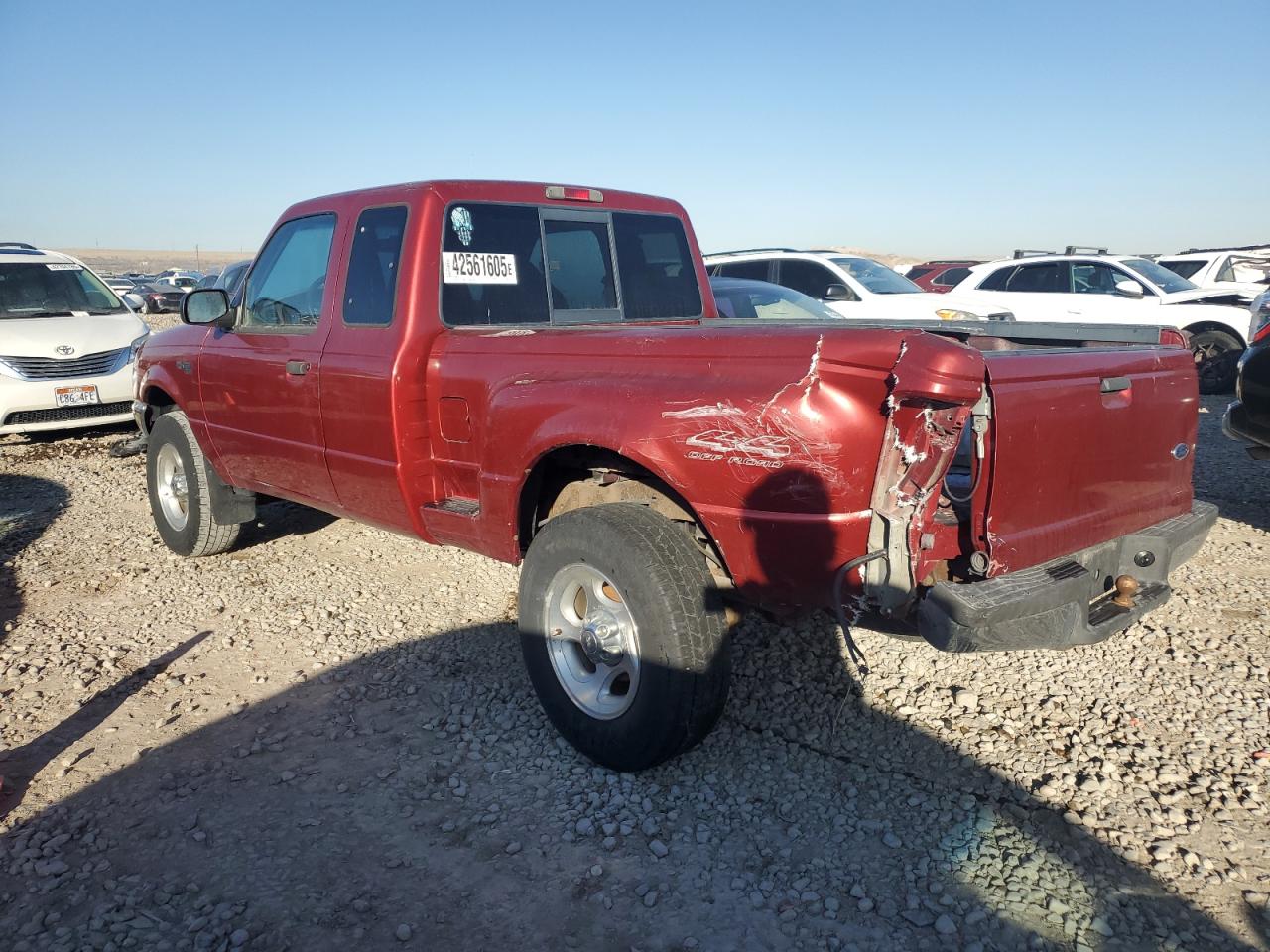 2000 Ford Ranger VIN 1FTZR15V8YTA28419 Copart auction photo, rear end damage thumbnail 2