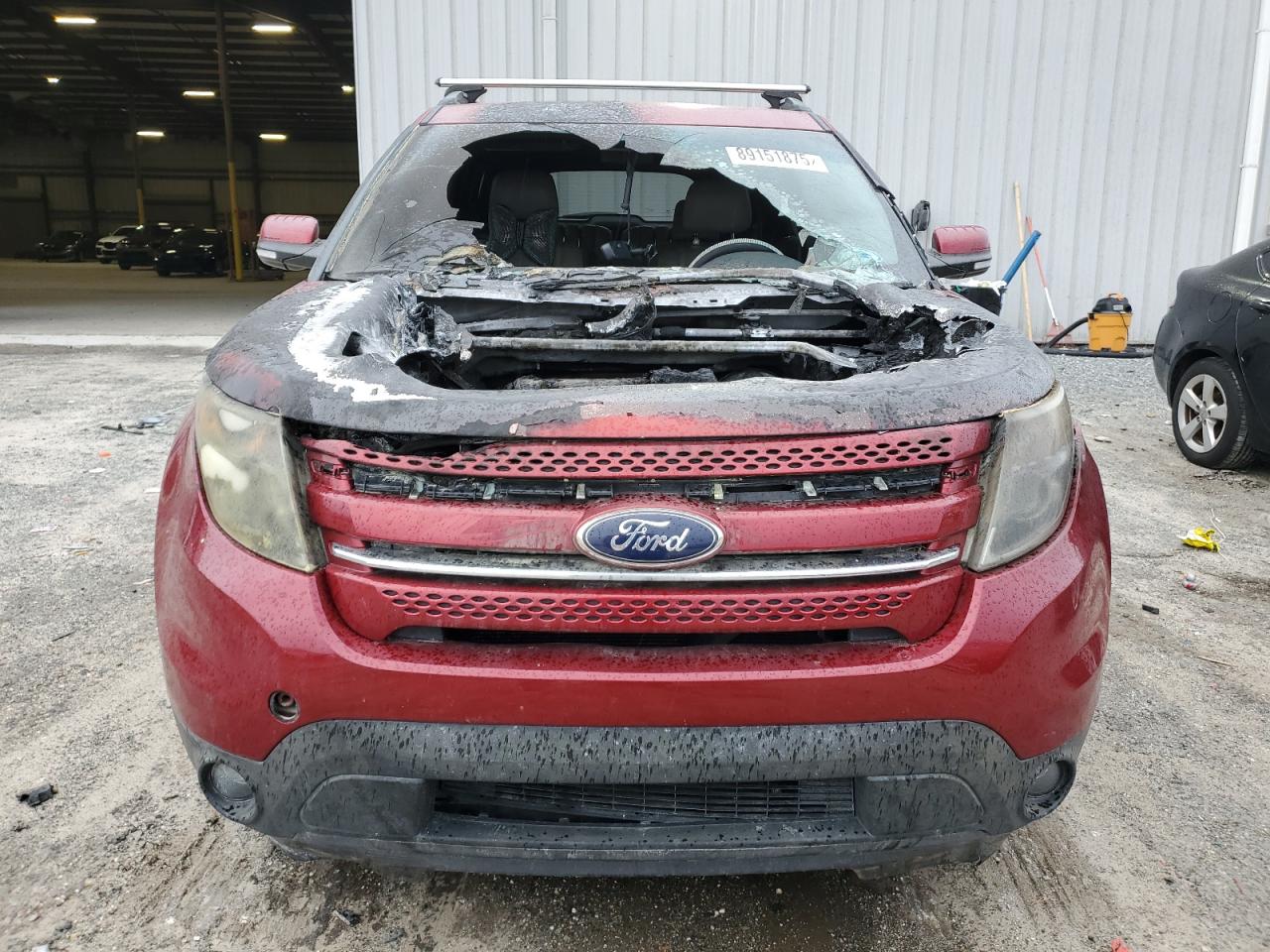 2014 Ford Explorer VIN 1FM5K7F8XEGA86076 Copart auction photo, burn damage thumbnail 5
