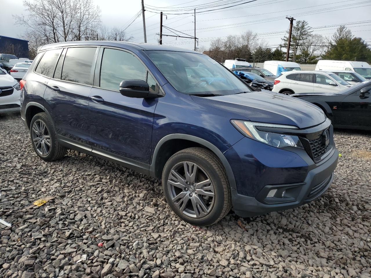 2020 Honda Passport VIN 5FNYF8H5XLB009035 Copart auction photo, side damage thumbnail 4