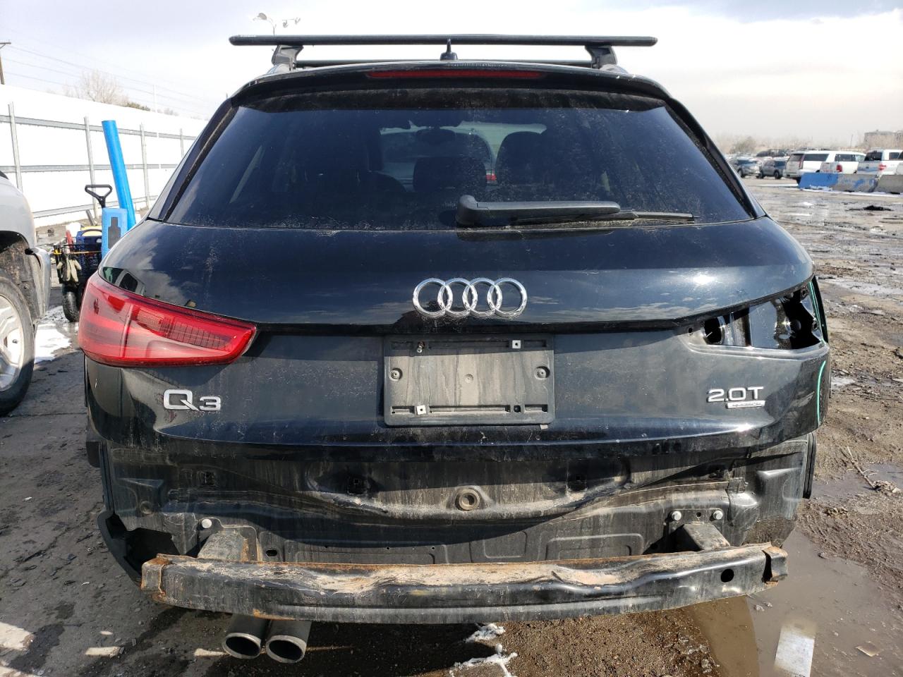 2015 Audi Q3 VIN WA1EFCFS1FR001560 Copart auction photo, rear end / hail damage thumbnail 6