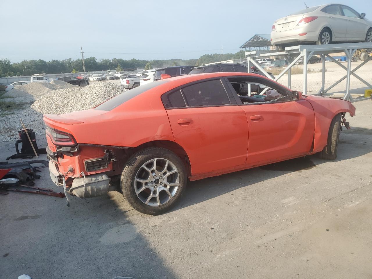 2016 Dodge Charger VIN 2C3CDXJG4GH341496 Copart auction photo, all over damage thumbnail 3