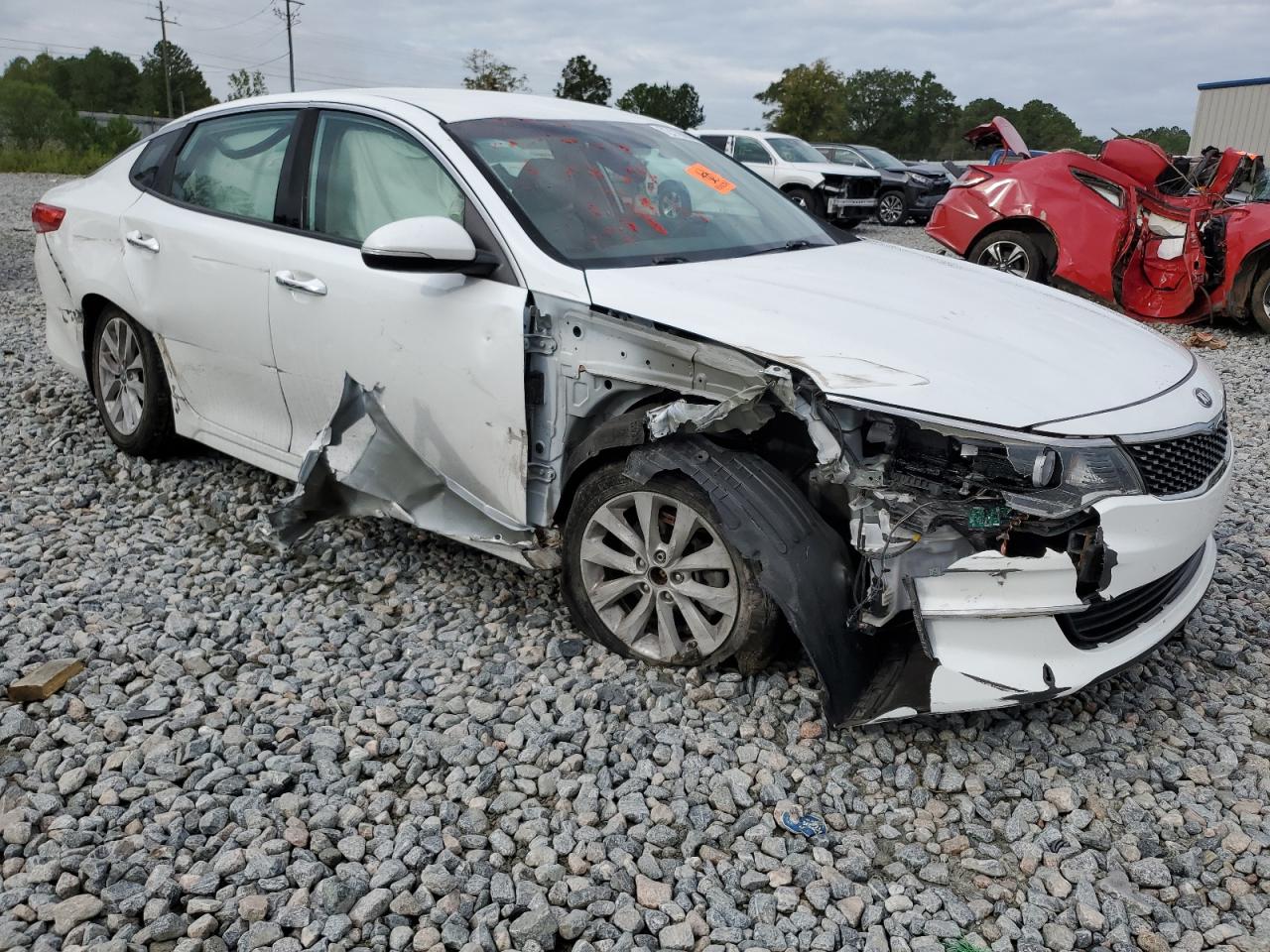 2016 KIA Optima VIN 5XXGU4L31GG074939 Copart auction photo, all over damage thumbnail 4