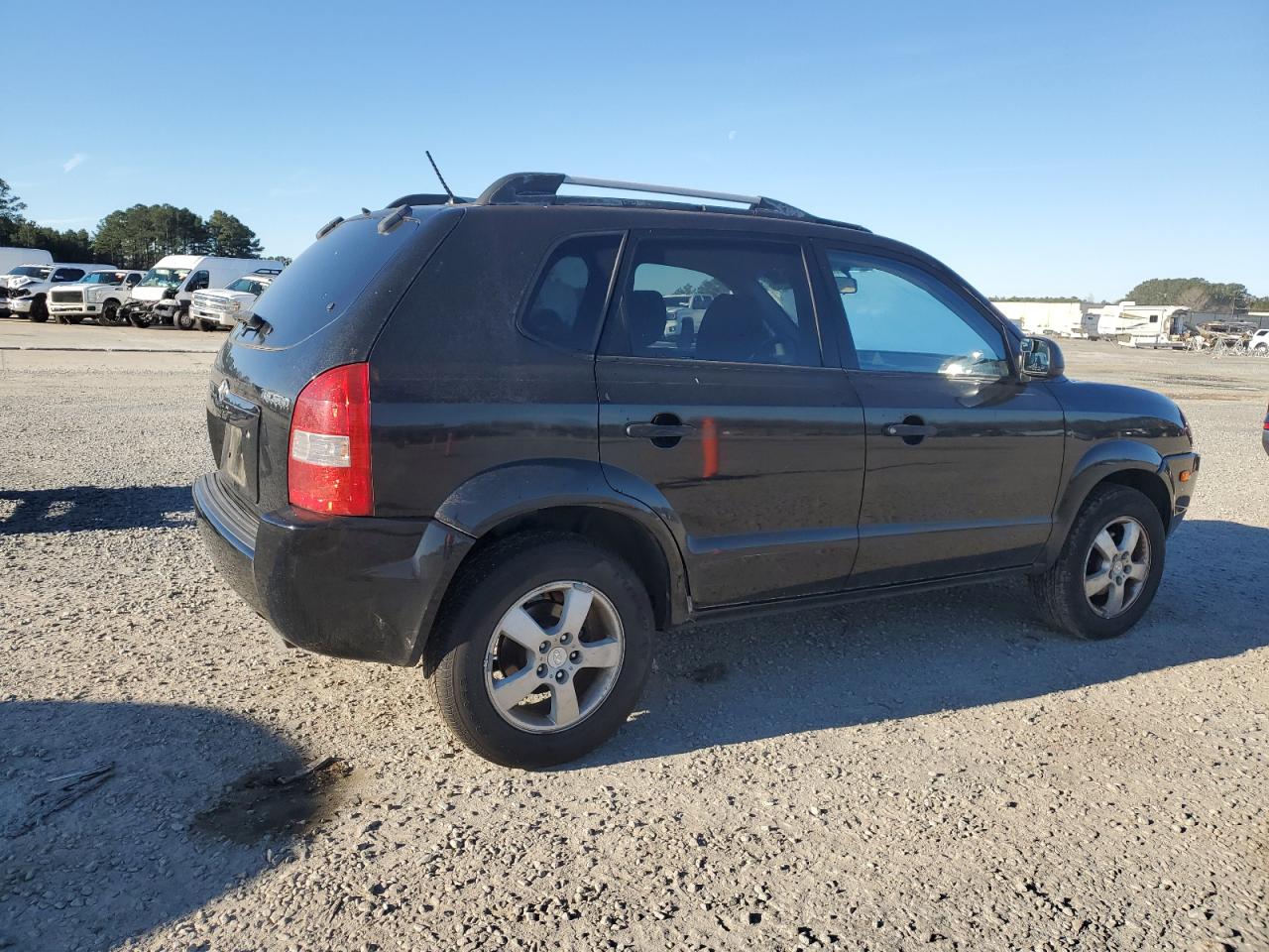 2007 Hyundai Tucson VIN KM8JM12B87U637231 Copart auction photo, rear end damage thumbnail 3